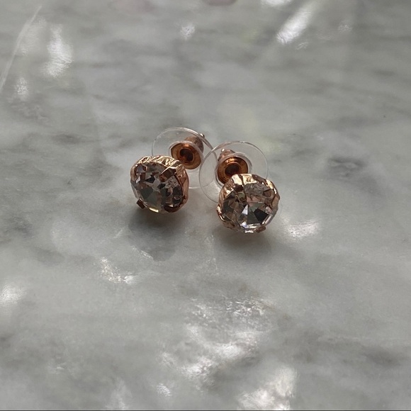 Rose Gold Pack of Stud Earrings - Picture 3 of 6